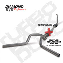 Load image into Gallery viewer, Diamond Eye KIT 4in TB MFLR RPLCMENT PIPE DUAL SS 94-97 5 7 3L F250/F350 PWRSTROKE NFS W CARB STDS - GTR Auto