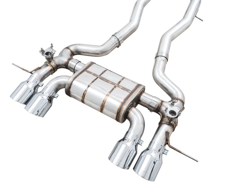 AWE Tuning SwitchPath Cat-Back Exhaust for BMW G8X M3/M4 - Chrome Silver Tips