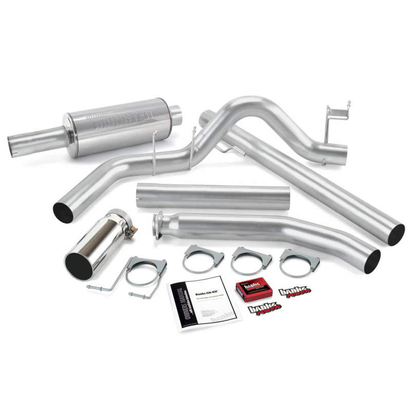 Banks Power 01 Dodge 5.9L Std Cab Git-Kit - SS Single Exhaust w/ Chrome Tip - GTR Auto