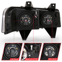 Load image into Gallery viewer, ANZO 2003-2017 Chevy Express Crystal Headlight Black - GTR Auto