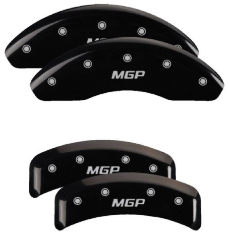 MGP 4 Caliper Covers Engraved Front & Rear MGP Black Finish Silver Characters 1992 BMW 318is - GTR Auto