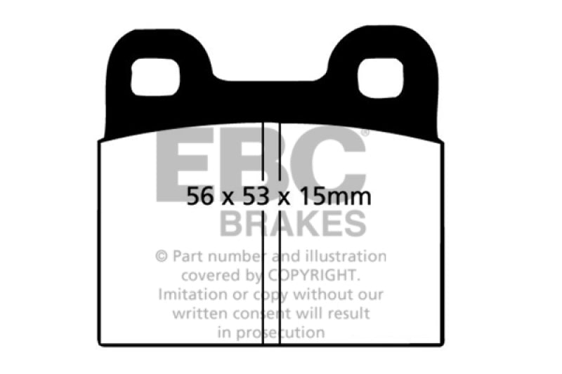 EBC 71-79 Volkswagen Beetle 1.3 (1300) Ultimax2 Front Brake Pads UD030