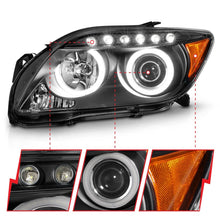 Load image into Gallery viewer, ANZO 2005-2010 Scion Tc Projector Headlights w/ Halo Black (CCFL) - GTR Auto