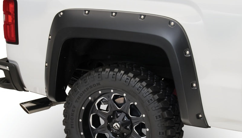 Bushwacker 16-18 GMC Sierra 1500 Pocket Style Flares 4pc - Black - GTR Auto