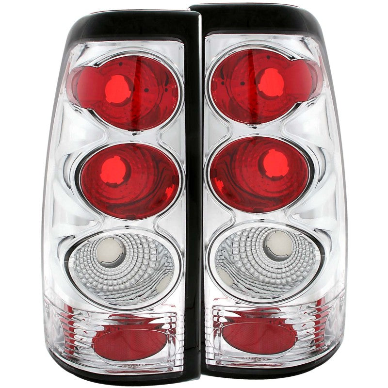 ANZO 1999-2002 Chevrolet Silverado 1500 Taillights Chrome - GTR Auto