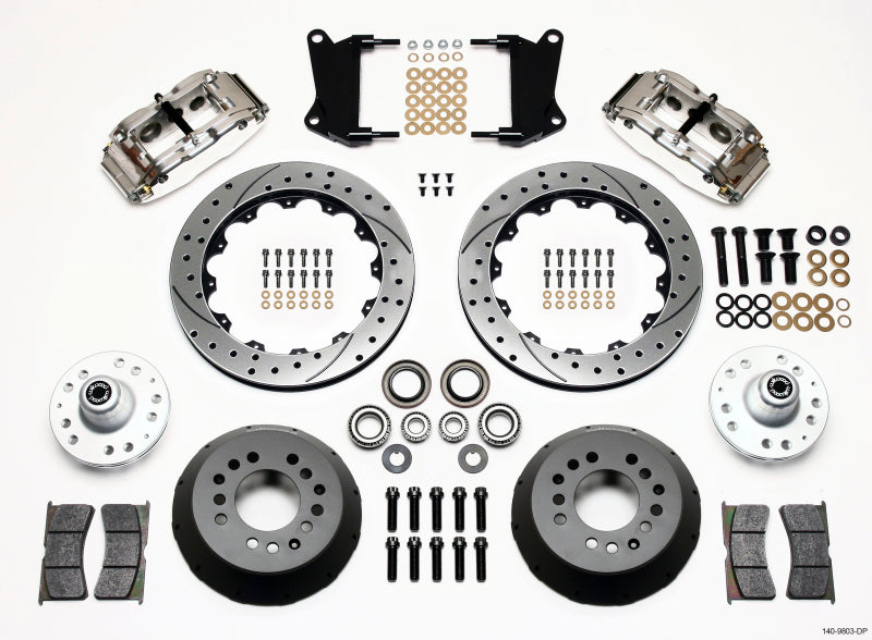 Wilwood Narrow Superlite 6R Front Hub Kit 12.88in Drill Pol 67-69 Camaro 64-72 Nova Chevelle - GTR Auto