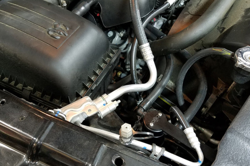 J&L 09-18 Ram 1500 5.7L Passenger Side Oil Separator 3.0 - Black Anodized - GTR Auto