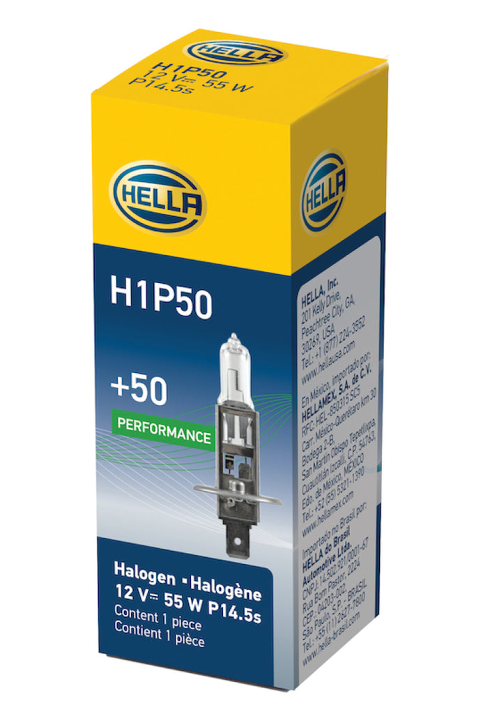 Hella Bulb H1 12V 55W P145S T25 +50 - GTR Auto