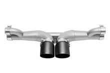 Load image into Gallery viewer, SOUL 14-19 Porsche 991 GT3 Center Muffler Bypass Exhaust - 4in Slash Cut Satin Black Tips