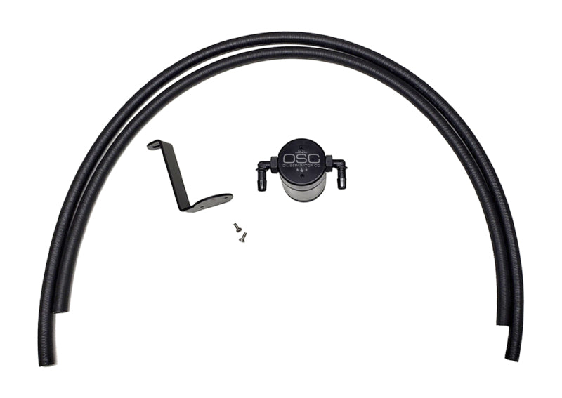 J&L 2005-2019 Nissan Frontier 4L Oil Separator 3.0 - Black Anodized - GTR Auto