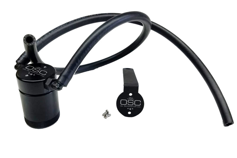 J&L 97-13 Chevy/GM Truck/SUV 4.8L/5.3L/6.0L/6.2L Driver Side Oil Separator 3.0 - Black Anodized - GTR Auto