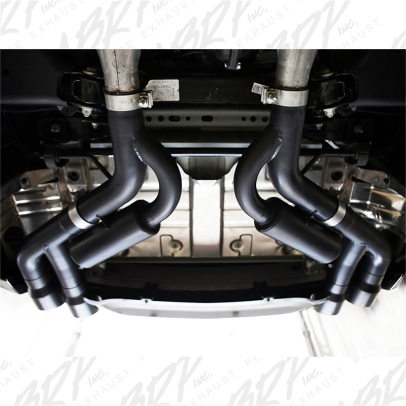 MBRP 16-19 Chevy Camaro V8 6.2L 6spd 3in Black Race Dual Axle Back w/ 4.5in Quad Dual Wall Tips - GTR Auto