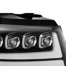 Load image into Gallery viewer, AlphaRex 07-13 Chevy Avalanche NOVA LED Proj Headlights Plank Style Gloss Black w/Activ Light/DRL - GTR Auto