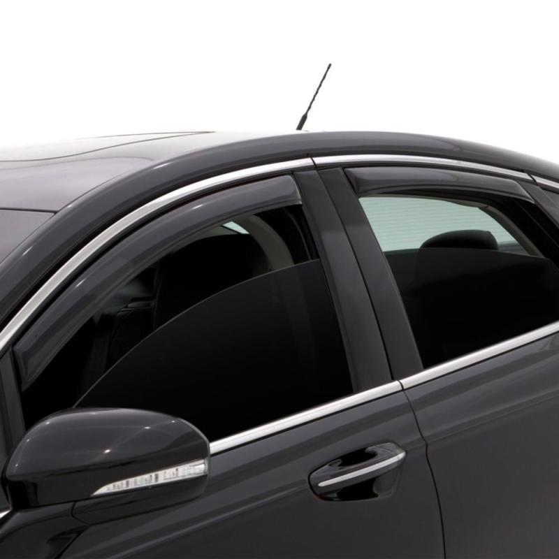 AVS 16-18 Chevy Cruze Ventvisor In-Channel Front & Rear Window Deflectors 4pc - Smoke - GTR Auto