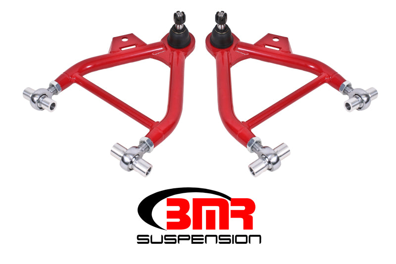 BMR 79-93 Fox Mustang Lower A-Arms (Coilover Only) w/ Adj. Rod End and STD. Ball Joint - Red - GTR Auto