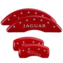 Load image into Gallery viewer, MGP 4 Caliper Covers Engraved Front &amp; Rear I-Vtec Red Finish Silver Char 2017 Acura MDX 39021SIVTRD