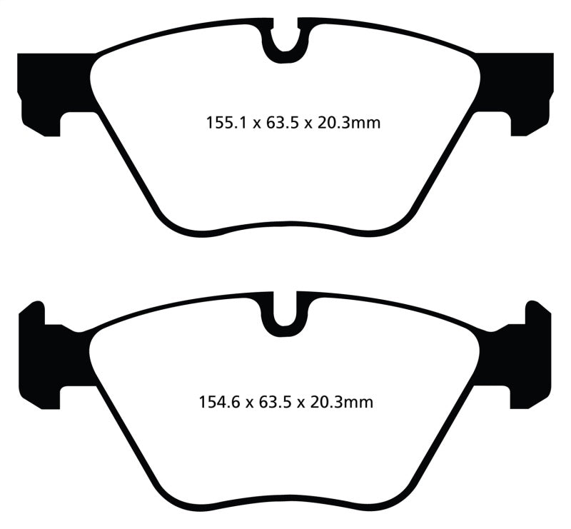 EBC 11+ BMW 528 2.0 Turbo (F10) Greenstuff Front Brake Pads - GTR Auto