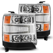 Load image into Gallery viewer, AlphaRex 16-18 Chevy 1500HD NOVA-Series LED Proj Headlights Chrm w/Actv Lgt/SeqSig &amp; DRL(Req 810023) - GTR Auto