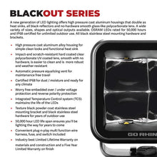 Load image into Gallery viewer, Go Rhino Xplor Blackout Series Dbl Row LED Light Bar (Side/Track Mount) 40in. - Blk
