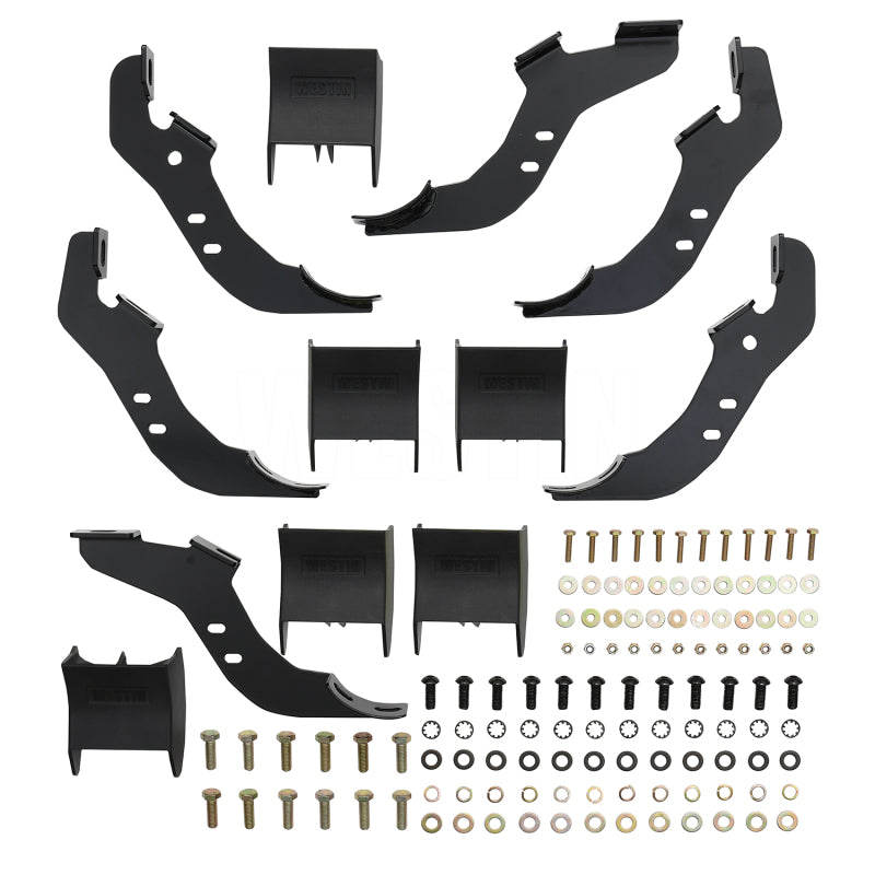 Westin 21-22 Ford Bronco (4-Door) PRO TRAXX 4 Oval Nerf Step Bars - Textured Black - GTR Auto