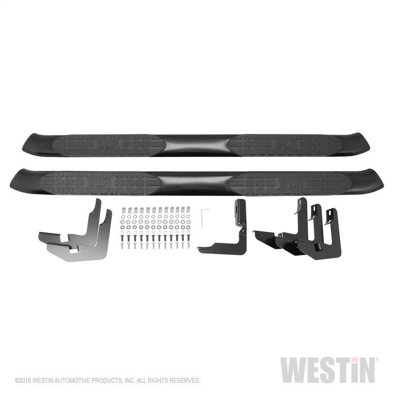 Westin 2019 Ram 1500 Crew Cab (Excl. 2019 Ram 1500 Classic) PRO TRAXX 5 Oval Nerf Step Bars - Black - GTR Auto