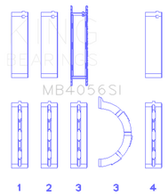 Load image into Gallery viewer, King Engine Bearings 97-07 Ford 2.5L/2.9L/3.0L (Size STD) Main Bearing Set