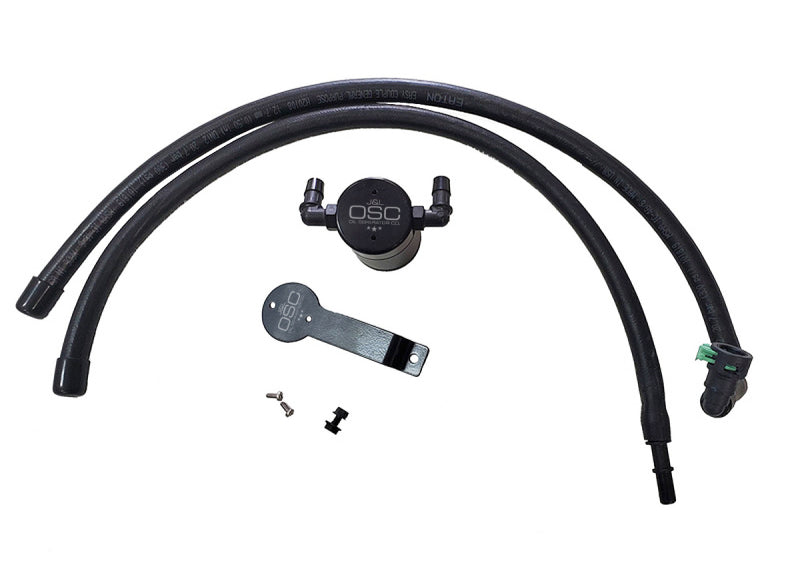 J&amp;L 2020-2024 Ford Explorer 2.3L EcoBoost Driver Side Oil Separator 3.0 - Black Anodized - GTR Auto