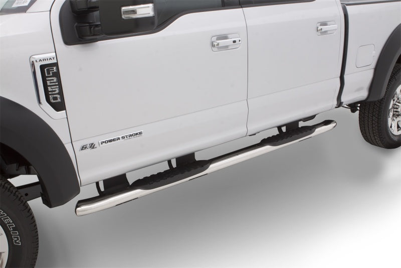 Lund 2019 Ford Ranger 5in. Oval Curved SS Nerf Bars - Polished - GTR Auto