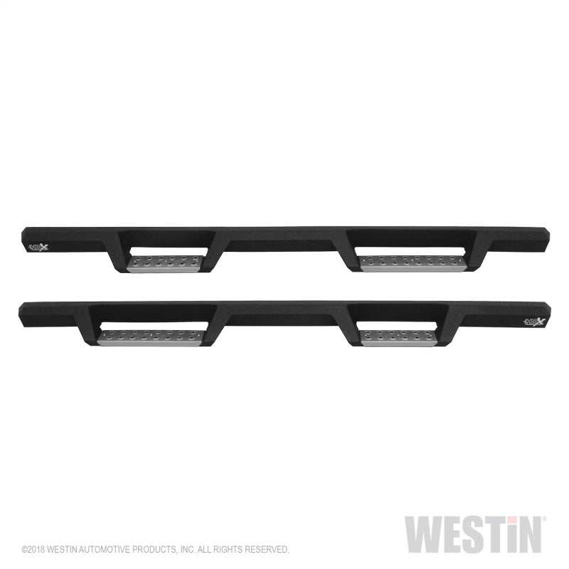Westin 07-21 Toyota Tundra DC HDX Stainless Drop Nerf Step Bars - Tex. Blk - GTR Auto