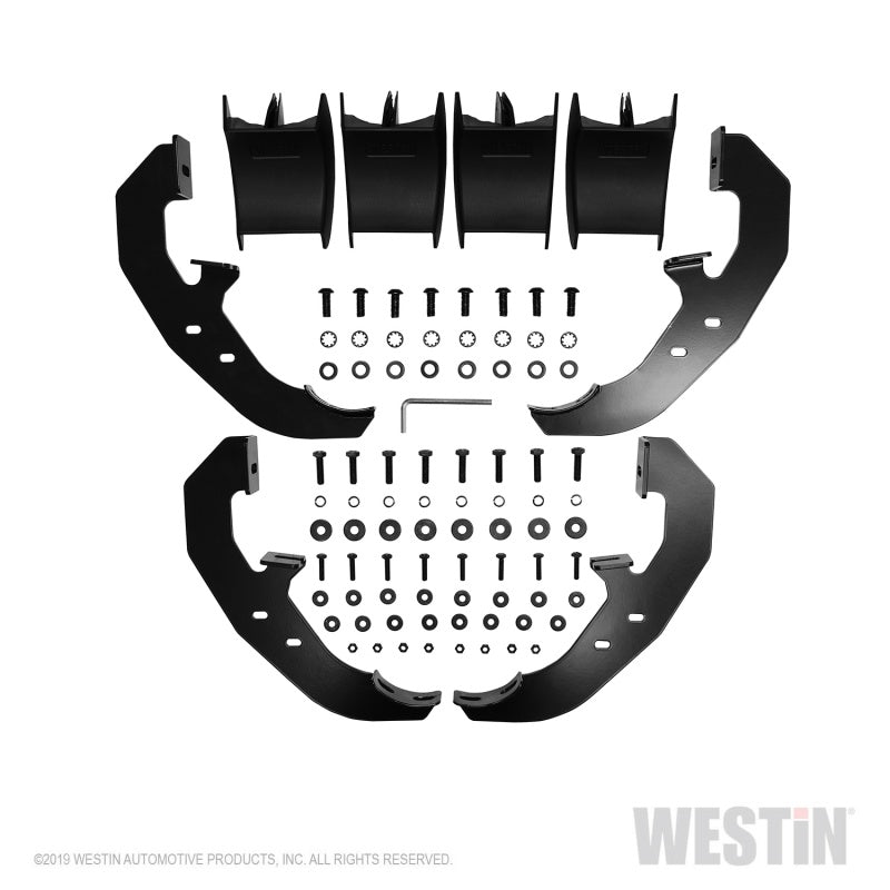 Westin 19-20 Chevrolet Silverado / GMC Sierra 1500 Reg Cab PRO TRAXX 4 Oval Nerf Step Bars - Black - GTR Auto