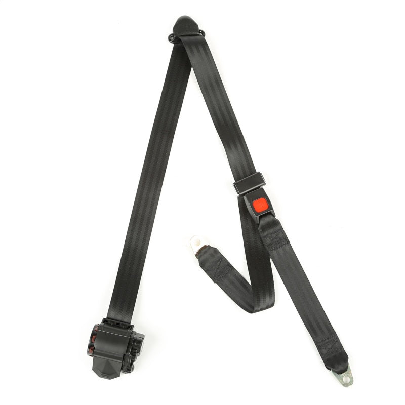Omix Off Road Seat Belt Black 87-91 Wrangler YJ - GTR Auto