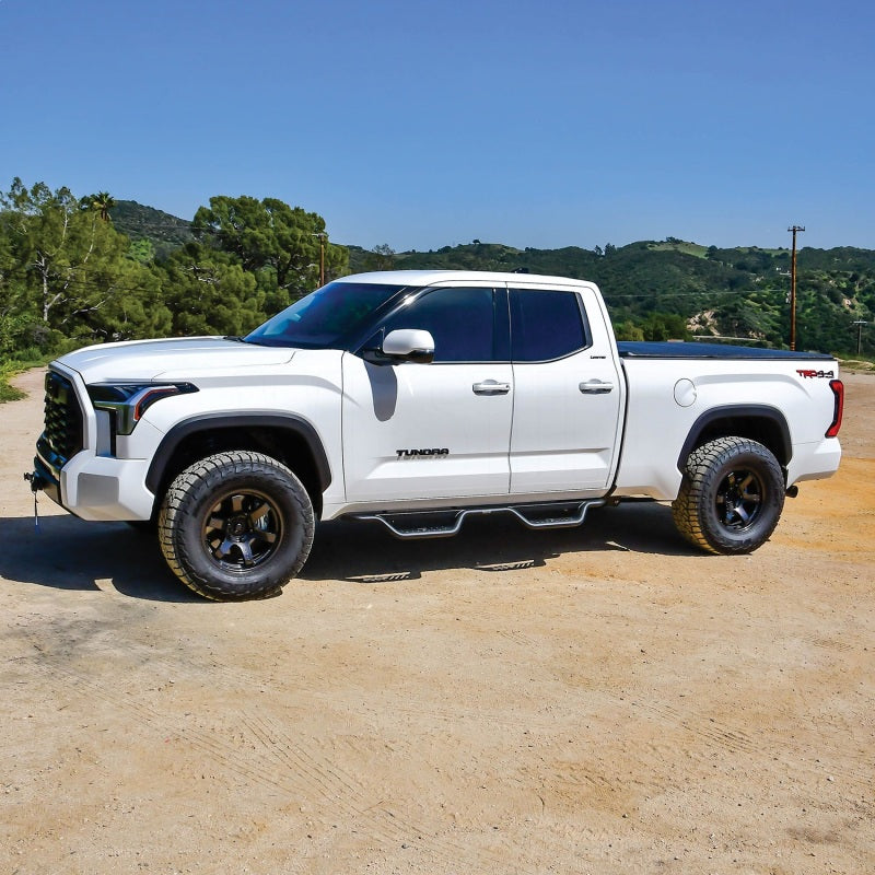 Westin 2022+ Toyota Tundra Double Cab Outlaw Nerf Step Bars - Textured Black - GTR Auto