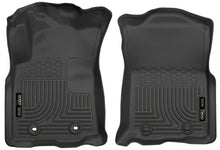 Load image into Gallery viewer, Husky Liners 2016 Toyota Tacoma w/ Manual Trans WeatherBeater Front Black Floor Liners - GTR Auto