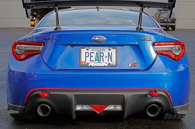 PERRIN 13-26 Subaru BRZ / 13-20 Scion FRS & Toyota 86 / 22-26 GR86 Tow Hook Kit (Rear) - Red - GTR Auto