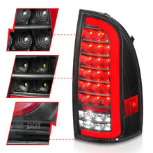 Load image into Gallery viewer, ANZO 05-15 Toyota Tacoma Full LED Tail Lights w/Light Bar Sequential Black Housing Clear Lens - GTR Auto