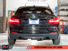 Load image into Gallery viewer, AWE Tuning BMW F22 M235i / M240i Touring Edition Axle-Back Exhaust - Diamond Black Tips (90mm) - GTR Auto