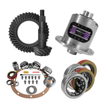 Load image into Gallery viewer, Yukon Gear 8.2in GM 3.55 Rear Ring &amp; Pinion Install Kit 28 Spline Positraction 2.25in Axle Bearings