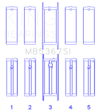 Load image into Gallery viewer, King Engine Bearings GMC 2.4L (146cu) I4 Ecotec Main Bearing Set - (Size 0.25 Oversized)