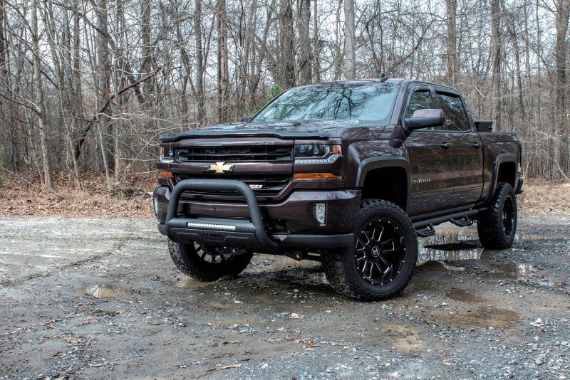 Lund 20-22 Chevrolet Silverado 2500HD/3500HD Bull Bar w/Light & Wiring - Black - GTR Auto