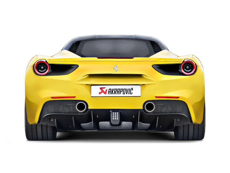 Akrapovic 16-17 Ferrari 488 GTB/488 Spyder Slip-On Line (Titanium) w/ Carbon Tips - GTR Auto