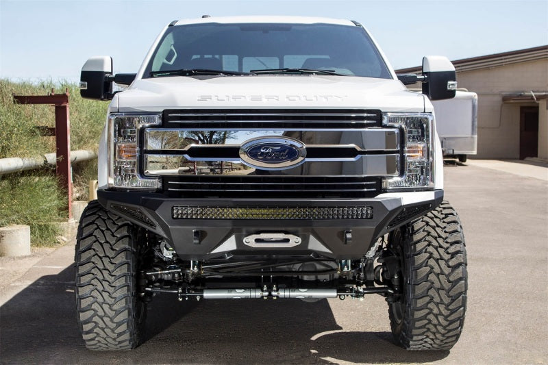 Addictive Desert Designs 17-18 Ford F-250 Super Duty Stealth Fighter Front Bumper w/ Winch Mounts - GTR Auto