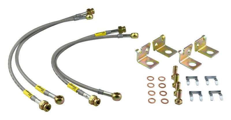 Goodridge 06-13 Chevrolet Corvette Z06/ZR1/Grand Sport Stainless Steel Brake Line Kit - GTR Auto
