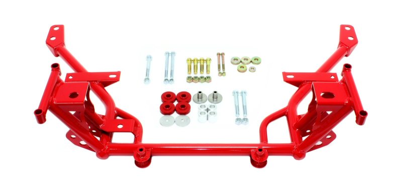 BMR 05-14 S197 Mustang K-Member w/ STD. Motor Mounts and STD. Rack Mounts - Red - GTR Auto
