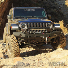 Load image into Gallery viewer, Westin 18-19 Jeep Wrangler JL WJ2 Full Width Front Bumper w/Bull Bar Textured Black - GTR Auto
