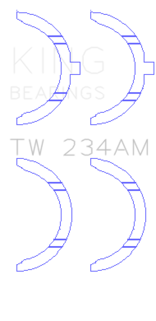 King Engine Bearings Toyota 22RE Thrust Washer Set