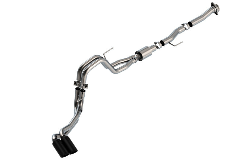 Borla F-150 2021 5.0L 2dr RC SB (122.8 WB) XL/XLT 3/2.25 DSE Cat-Back ATAK Black Chrome Tips - GTR Auto