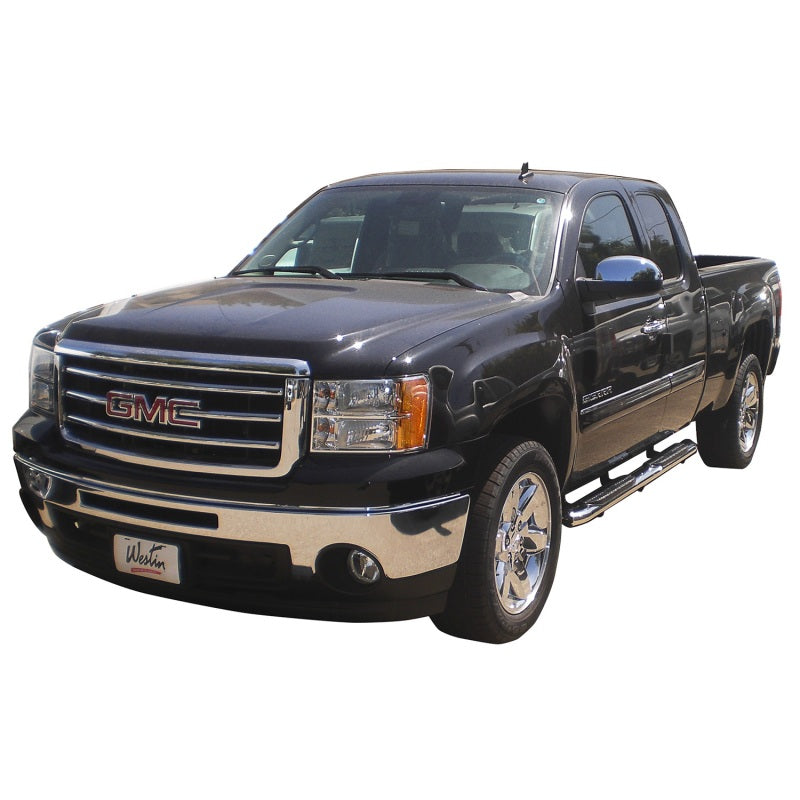Westin 2014-2018 Chevrolet/GMC Silverado Sierra 1500 Dbl Cab PRO TRAXX 5 Oval Nerf Step Bars - SS - GTR Auto