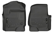 Load image into Gallery viewer, Husky Liners 2017 Ford Super Duty (Crew Cab / Super Cab) WeatherBeater Black Front Floor Liners - GTR Auto