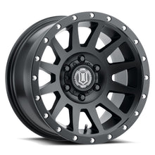 Load image into Gallery viewer, ICON Compression 17x8.5 6x5.5 25mm Offset 5.75in BS 95.1mm Bore Satin Black Wheel - GTR Auto