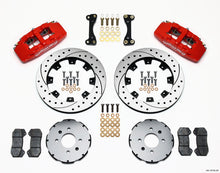 Load image into Gallery viewer, Wilwood Dynapro 6 Front Hat Kit 12.19in Drilled Red 90-99 Civic w/240 mm Disc - GTR Auto